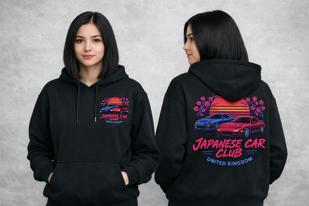 Japanese Car Club UK Hoodie - Womens